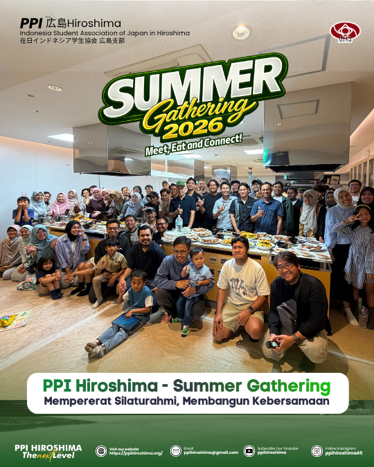 PPI Hiroshima Selenggarakan Summer Gathering dan Technical Meeting Persiapan Summer Talk serta Indonesia Day 2026